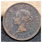 1886 Canada Large Cent Nice