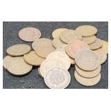 (30) Indian Head Cents Back To 1899 G Or Better