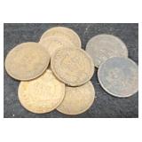 (8) Indian Head Cents Back To 1883