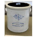 Monmouth 5 Gallon Stoneware Crock