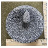 5 1/2" Pourus Stone Bowl & Nutting Stone