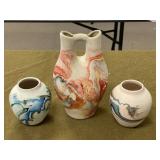 3 pcs Southwestern Pottery