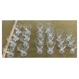 22 - Glasses in 3 Different Sizes