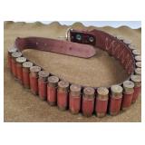 Leather Shot Gun Cartridge Belt