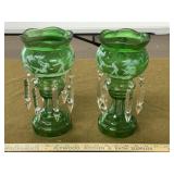 2 - 11" Prismed Candle Holders
