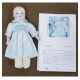 6" China Head Doll, Bisque Hands