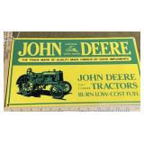 John Deere Porcelain Enameled Sign