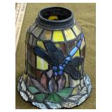 Dragonfly Stained Leaded Glass Shade