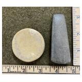 Discoidal & Damaged 3" Celt