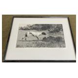 Bert Cobb Buck Brown Hill Framed Print