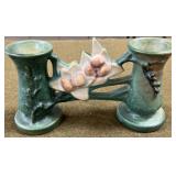 Roseville Magnolia Dbl Bud Vase