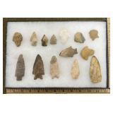 14pcs Indian Flint in Riecker Mount