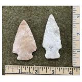 2 Flint Indian Artifacts