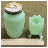Jadeite Shaker & Toothpick Holder