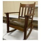 Mission Oak Arm Rocker