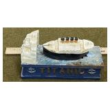 Titanic Cast Iron Mechanical Bank- Repro