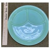 Jadeite Fireking Divided Plate