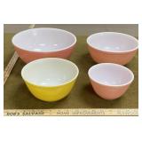4 - Pyrex Mixing Bowls