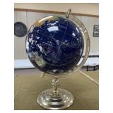 Gemstone Lapis World Globe