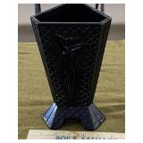 Black 8 1/4" Deco Vase