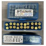 .218 Bee Ammo & Brass