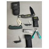 4 Knives & 2 Multi Tools