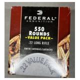 550 rnds Federal .22LR Ammo