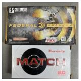 40 rnds 6.5 Creedmoor Ammo