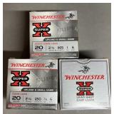 75 rnds Winchester 20ga Shotshells