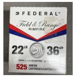 525 rnds Federal .22LR Ammo