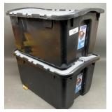 2 Flip Top Totes w/ Lids