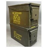 2 Steel Ammo Cans