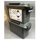 2 .30 Cal Plastic Ammo Cans