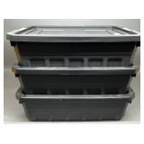 3 - 10 Gal Sterilite Totes w/ Lids