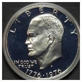 1976 Bicentennial Proof Silver Ike Dollar in Capsu