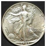 1943 Walking Liberty Silver Half Dollar