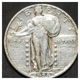 1928-D Standing Liberty Silver Quarter