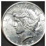 1925 Peace Silver Dollar BU