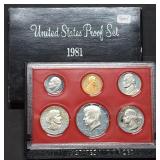 1981 US Mint Proof Set w/ SBA Dollar