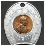 Wheat Penny Lucky Pocket Piece Trageser Copper
