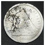 1860-O Seated Liberty Silver Half Dime