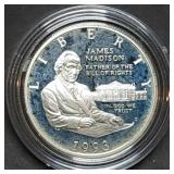 1993 Bill of Rights 90% Silver Half Dollar Proof