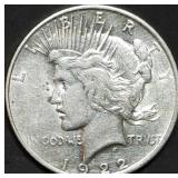 1922-D Peace Silver Dollar