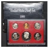 1980 US Mint Proof Set w/ SBA Dollar