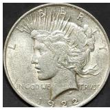 1922 Peace Silver Dollar Gem BU