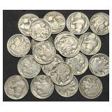 20 Nice Buffalo Nickels from Estate