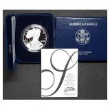 2008 W 1oz Proof Silver Eagle MIB with Cert.