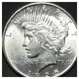 1925 Peace Silver Dollar Gem BU