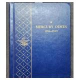 Whitman Deluxe Mercury Dime Set, 69 Coins!