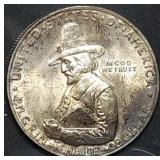 1920 Pilgrim Tercentenary Silver Half Dollar BU